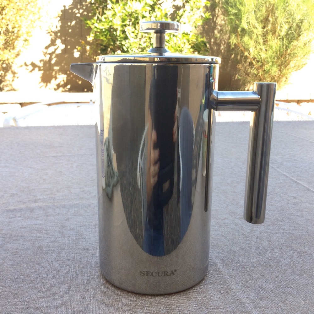 Secura Stainless Steel French Press Coffee Maker Silver